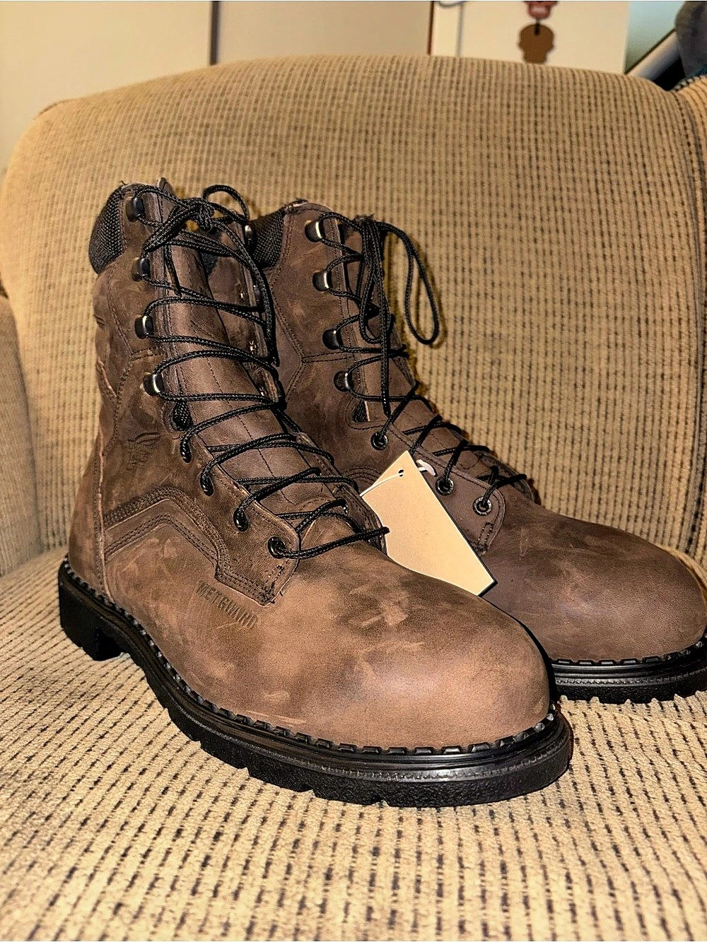 Red Wing SuperSole 2.0 Metatarsal Guard Safety Toe Boots Brown & Black US 8.5 D